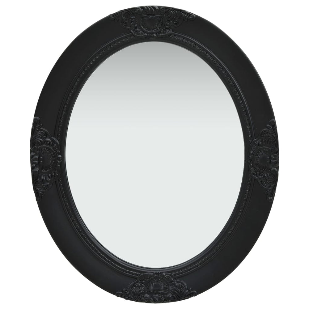 Vidaxl wall mirror baroque style 50x60 cm black
