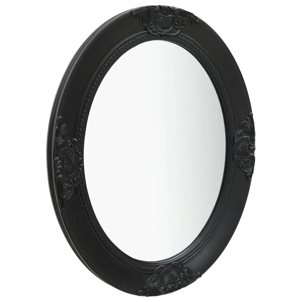 Vidaxl wall mirror baroque style 50x60 cm black