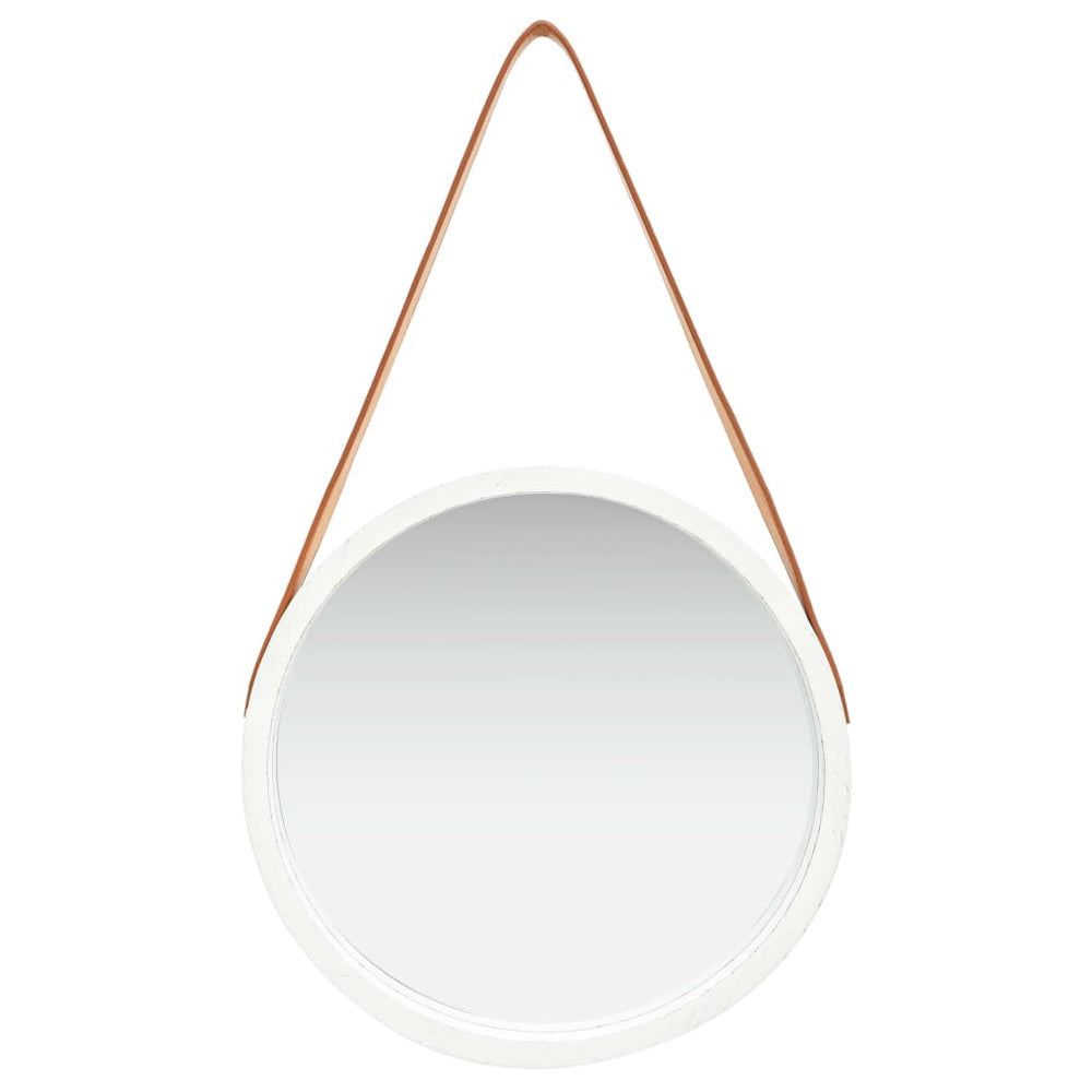 VidaXL wall mirror with band 40 cm white