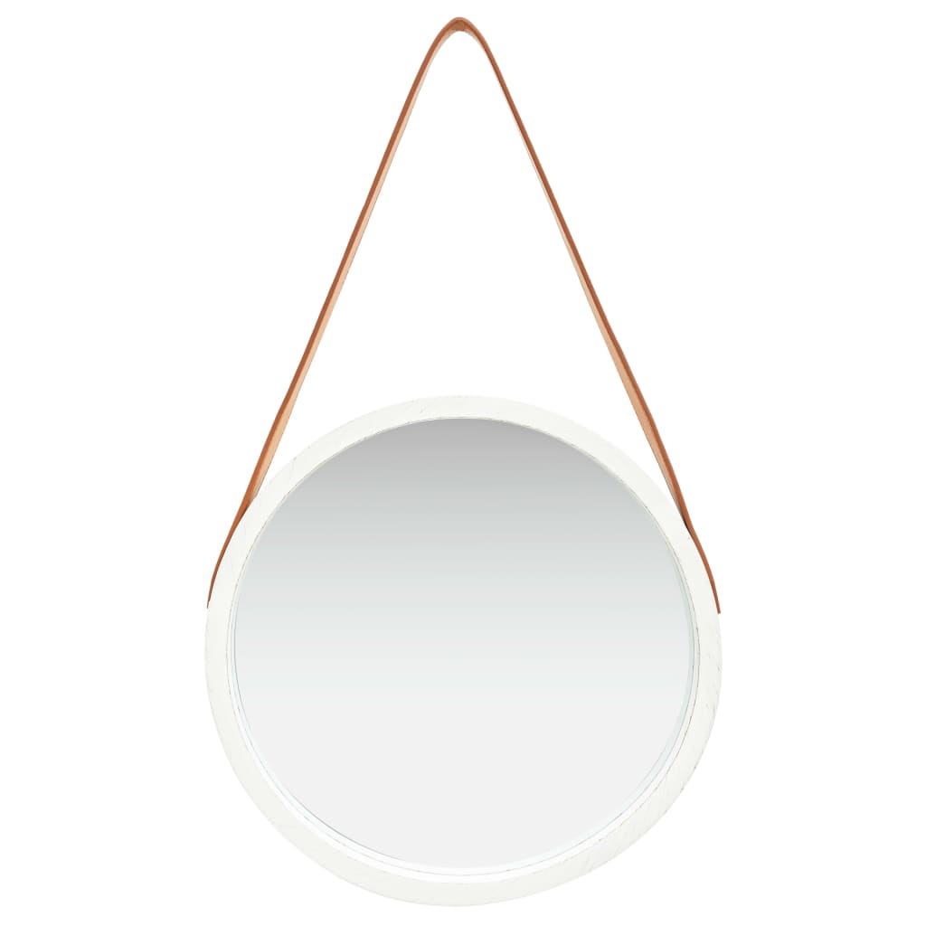 VidaXL wall mirror with band 40 cm white