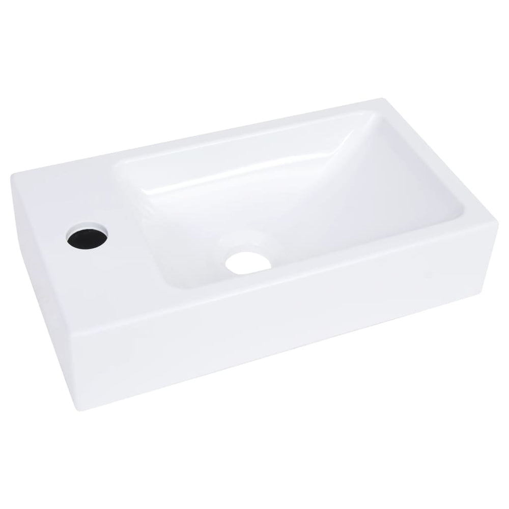 VidaXL washbasin 400x220x90 mm smc white