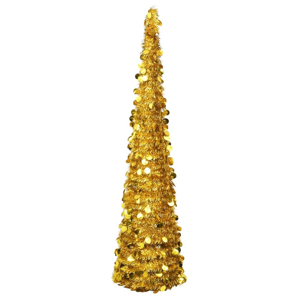 Vidaxl artificial Christmas tree pop-up 180 cm cap gold-colored