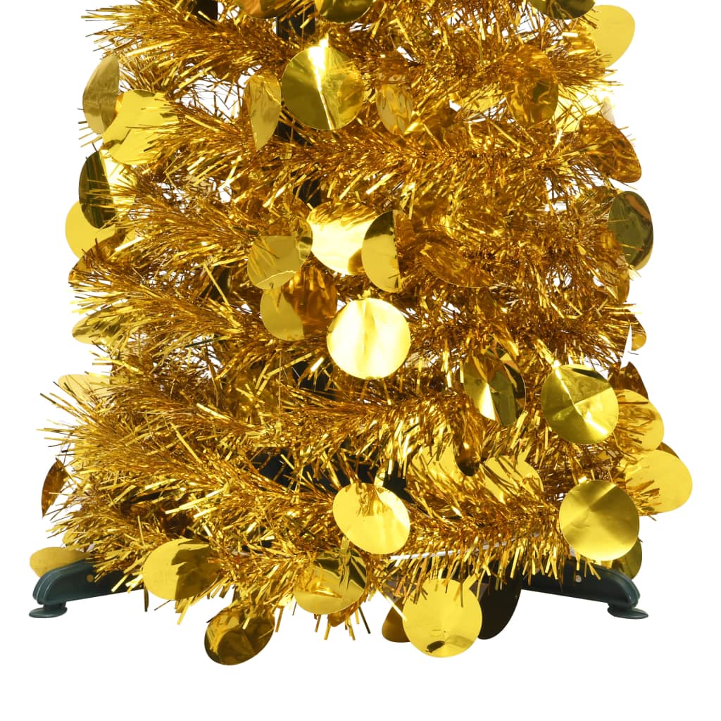 Vidaxl artificial Christmas tree pop-up 180 cm cap gold-colored