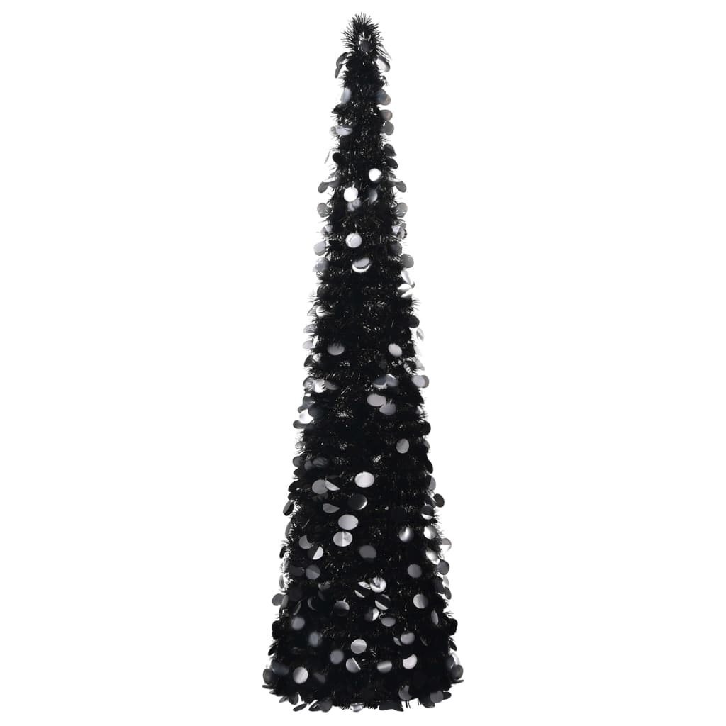 Vidaxl artificial Christmas tree pop-up 150 cm cap black