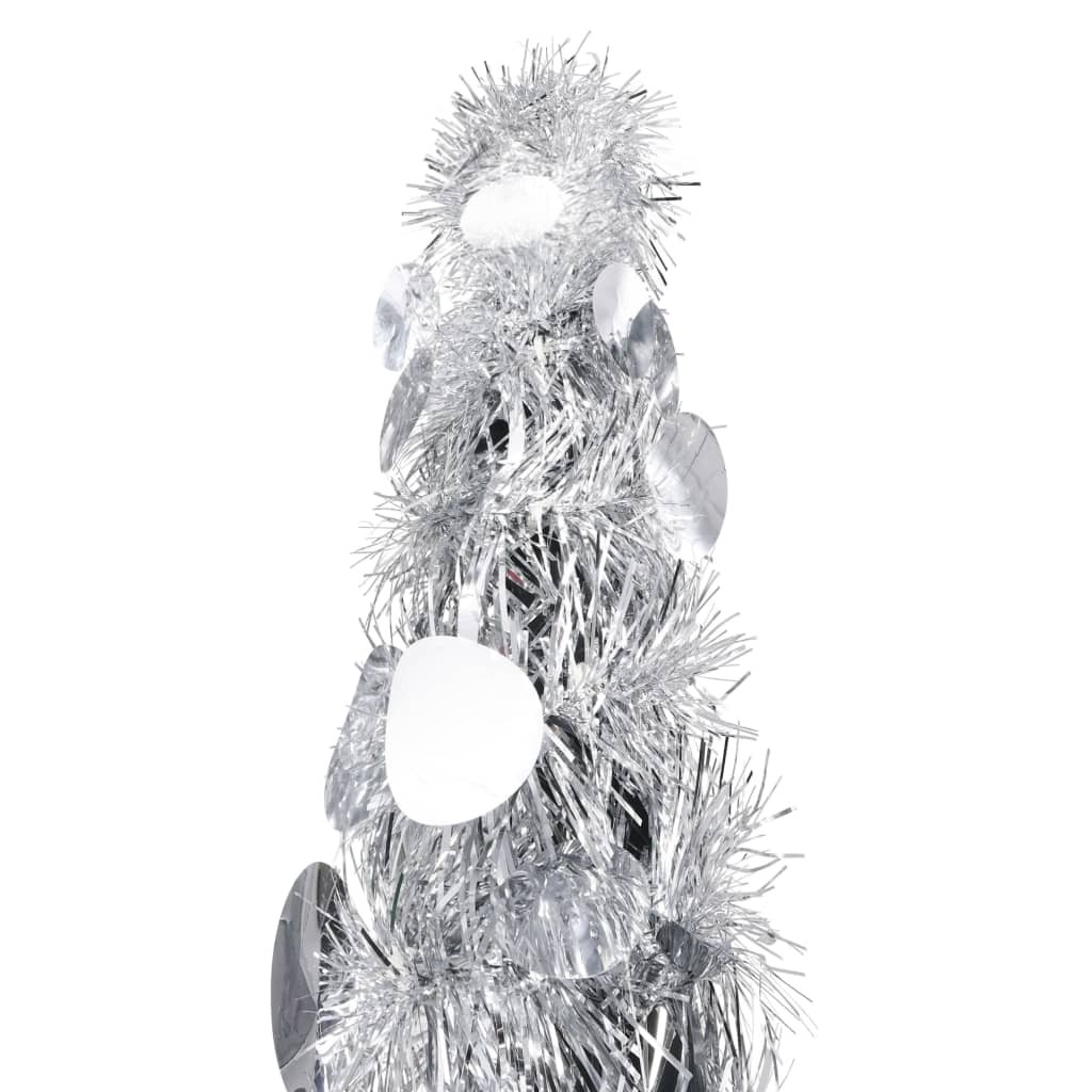 Vidaxl artificial Christmas tree pop-up 150 cm cap silver-colored