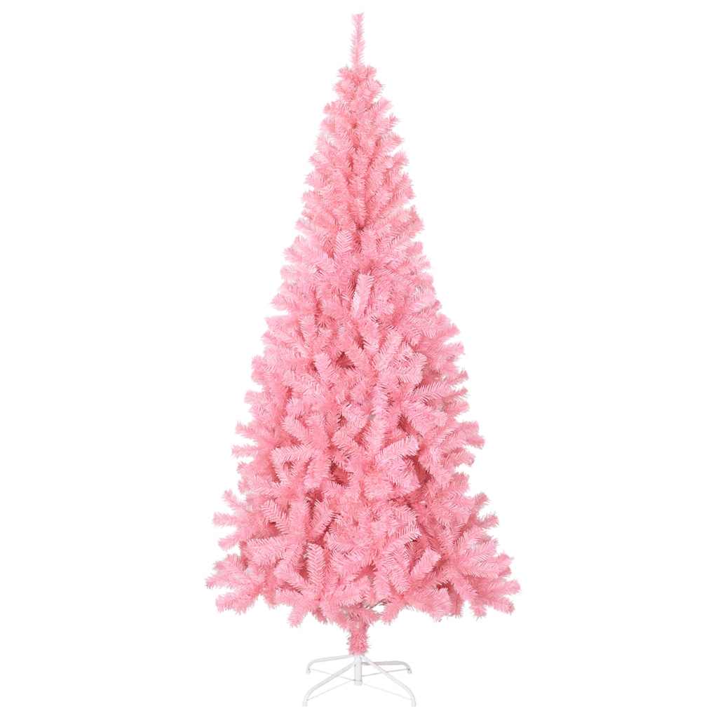 Vidaxl Artificial Christmas Tree with Stand 210 cm PVC Pink