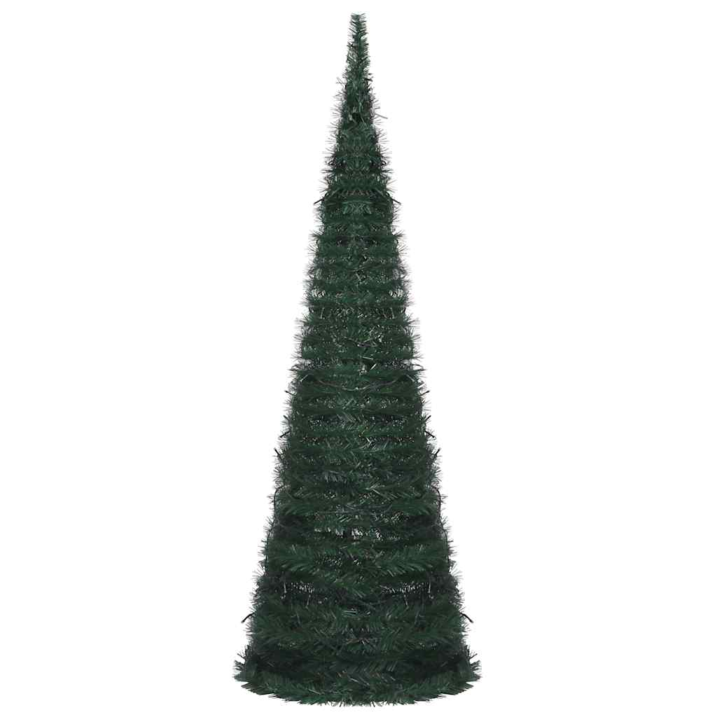 Vidaxl artificial Christmas tree with lights pop-up 180 cm green