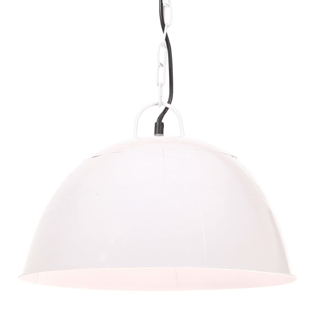 Vidaxl pendant lamp industrial vintage round 25 w e27 41 cm white