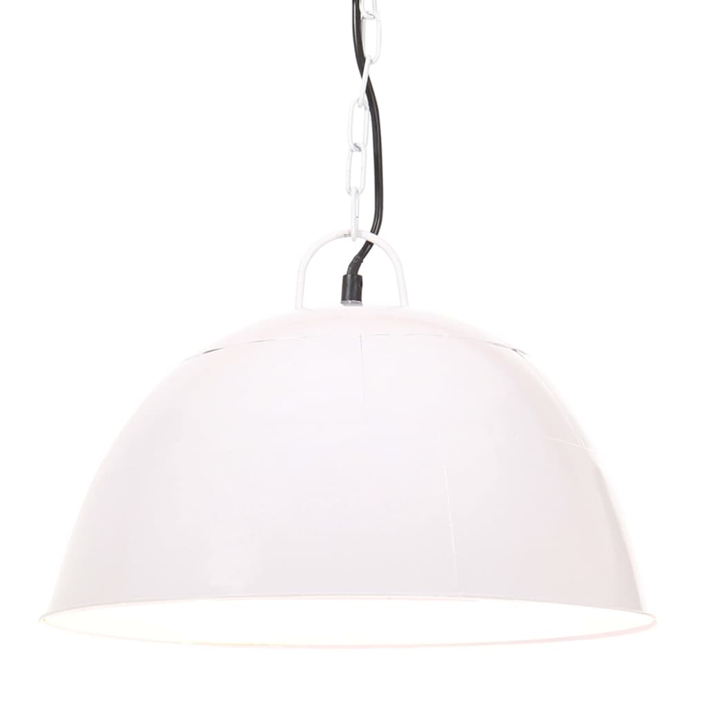 Vidaxl pendant lamp industrial vintage round 25 w e27 41 cm white