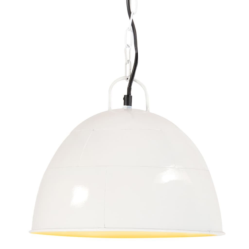 Vidaxl pendant lamp industrial vintage round 25 w e27 31 cm white