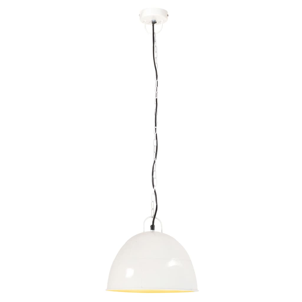 Vidaxl pendant lamp industrial vintage round 25 w e27 31 cm white