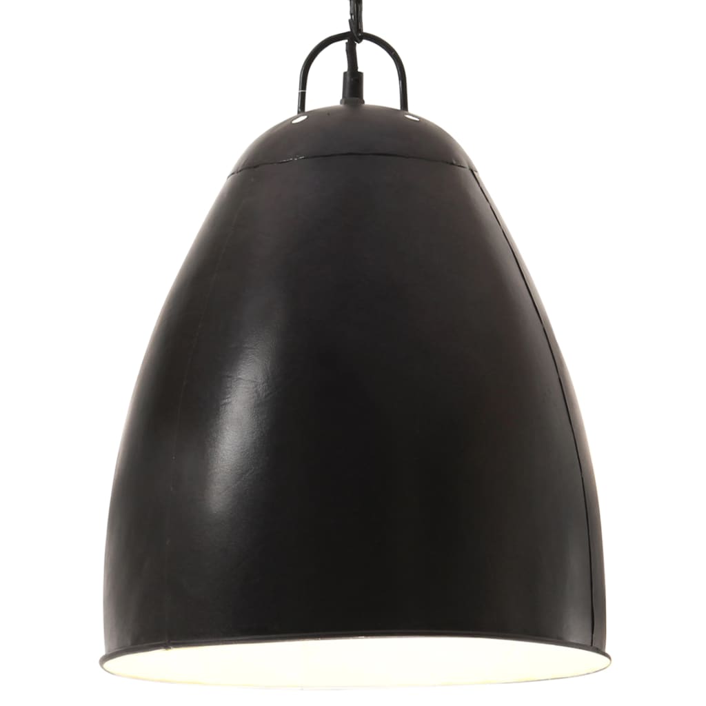 Vidaxl Hanging Lamp Industrial Rundt 25 W E27 32 cm svart