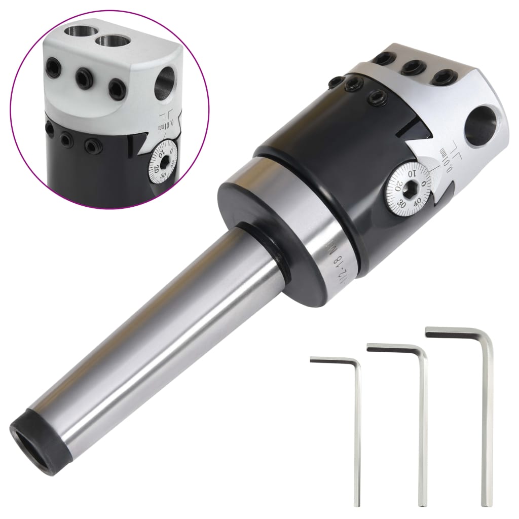 Vidaxl Drill Chuck with MT3 Drill Shank for Lathes 50mm