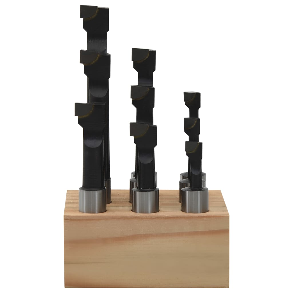 Vidaxx drill bits 9 pcs with wood base 12 mm