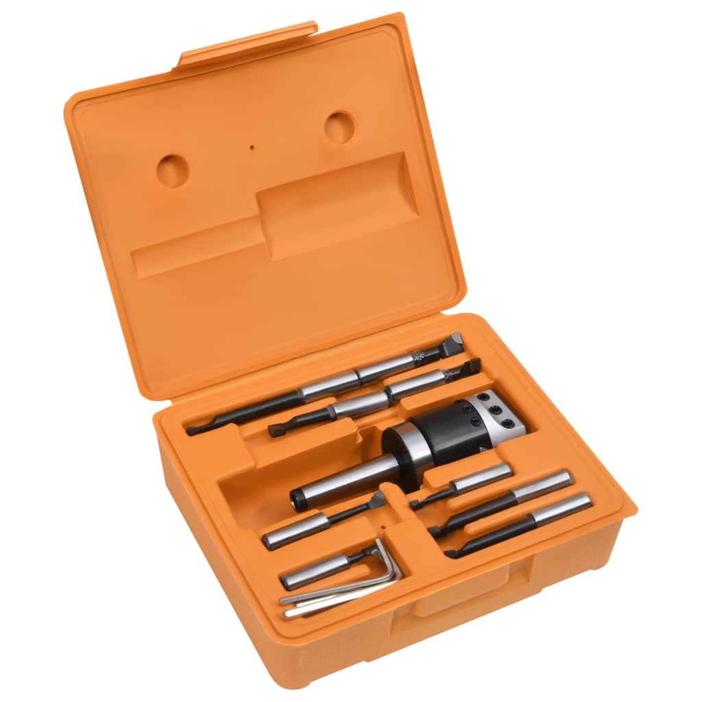 Vidaxl 15-piece drill tool set with MT2-F1-12 drill chuck 50 mm