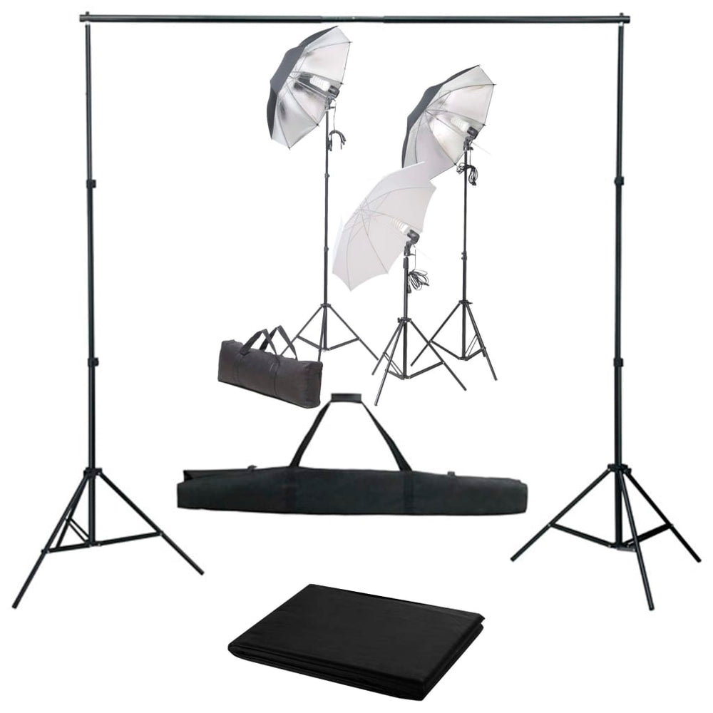 Vidaxl Photo Studio Set Se sadou osvětlení a pozadí