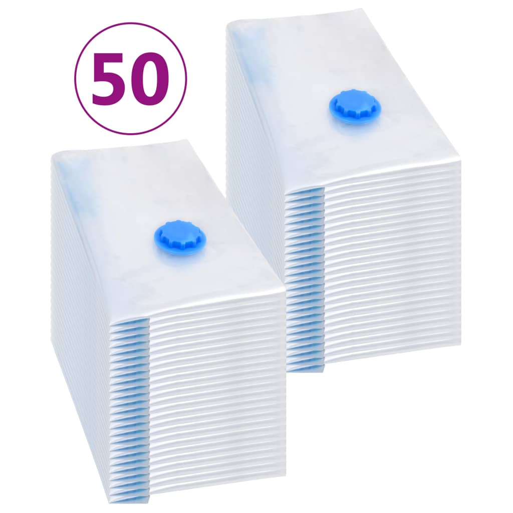 Vidaxl vacuum storage bags 50 pcs 60x40 cm