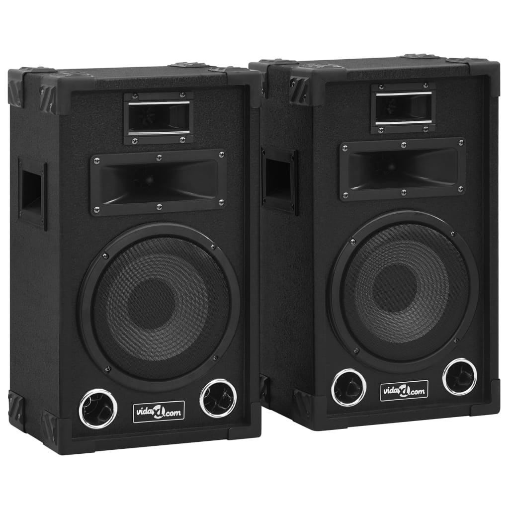 Vidaxl altavoces de escenario hi-fi 2 uds pasivos profesionales 800 W negro