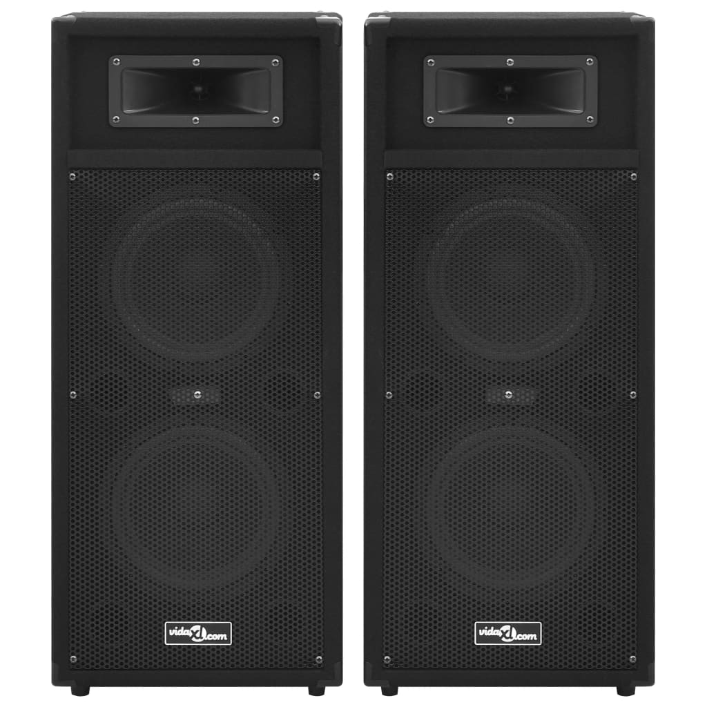 Vidaxl Hifi-Podium haut-parleurs 2 St passif professionnel 1000 W noir