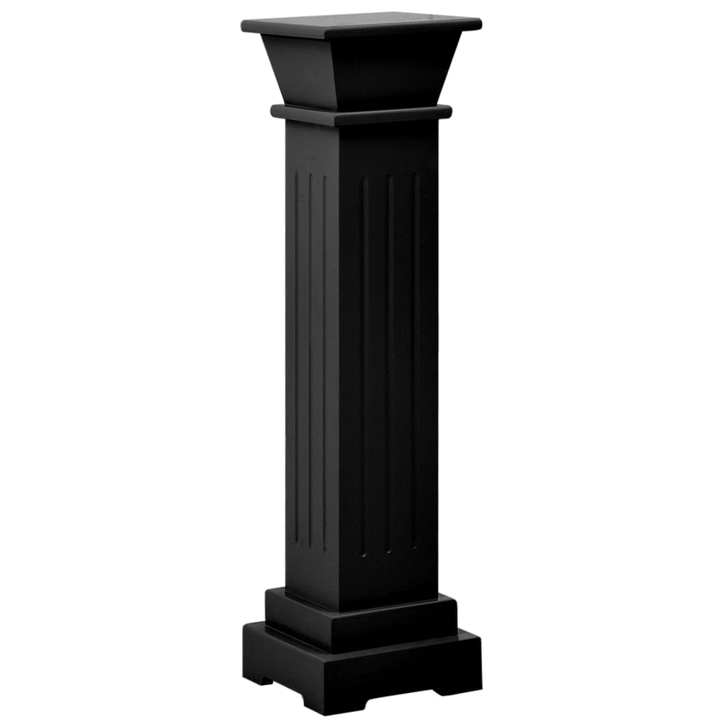 Vidaxl Plant Standard Classic Column Square 17x17x66 CM MDF Negro