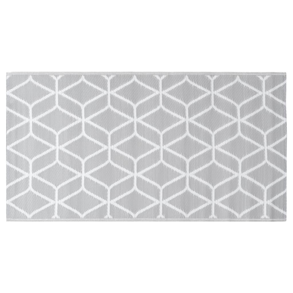 Vidaxl outdoor rug arakil 80x150 cm pp gray