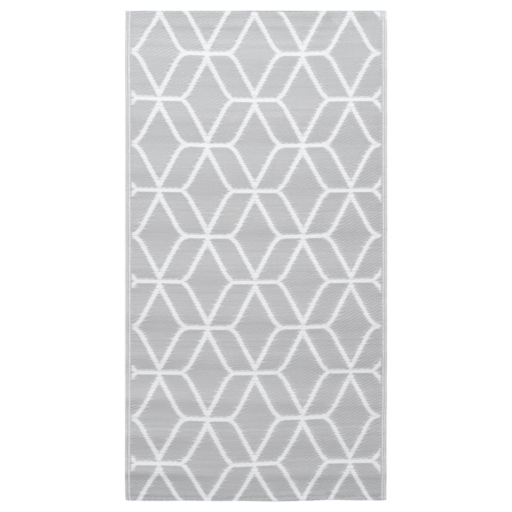 Vidaxl outdoor rug arakil 120x180 cm pp gray