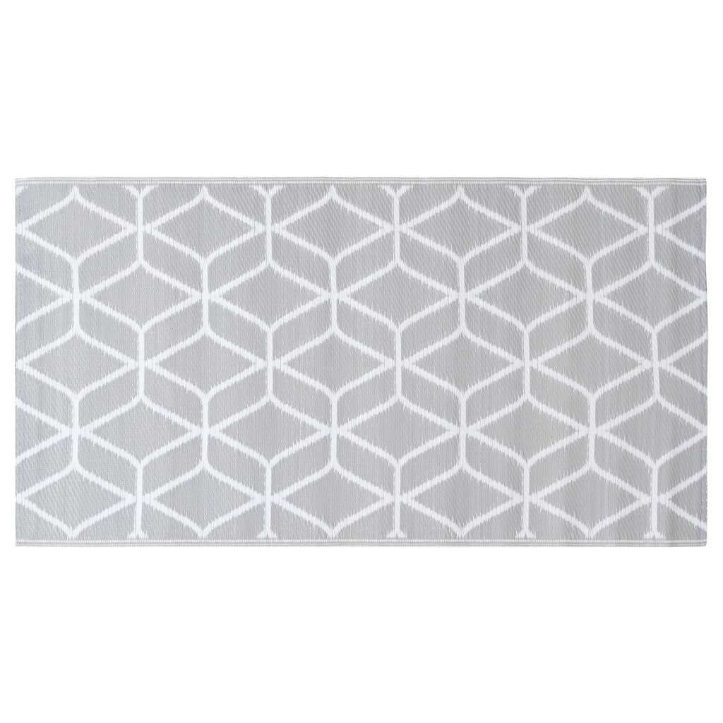 Vidaxl outdoor rug arakil 120x180 cm pp gray
