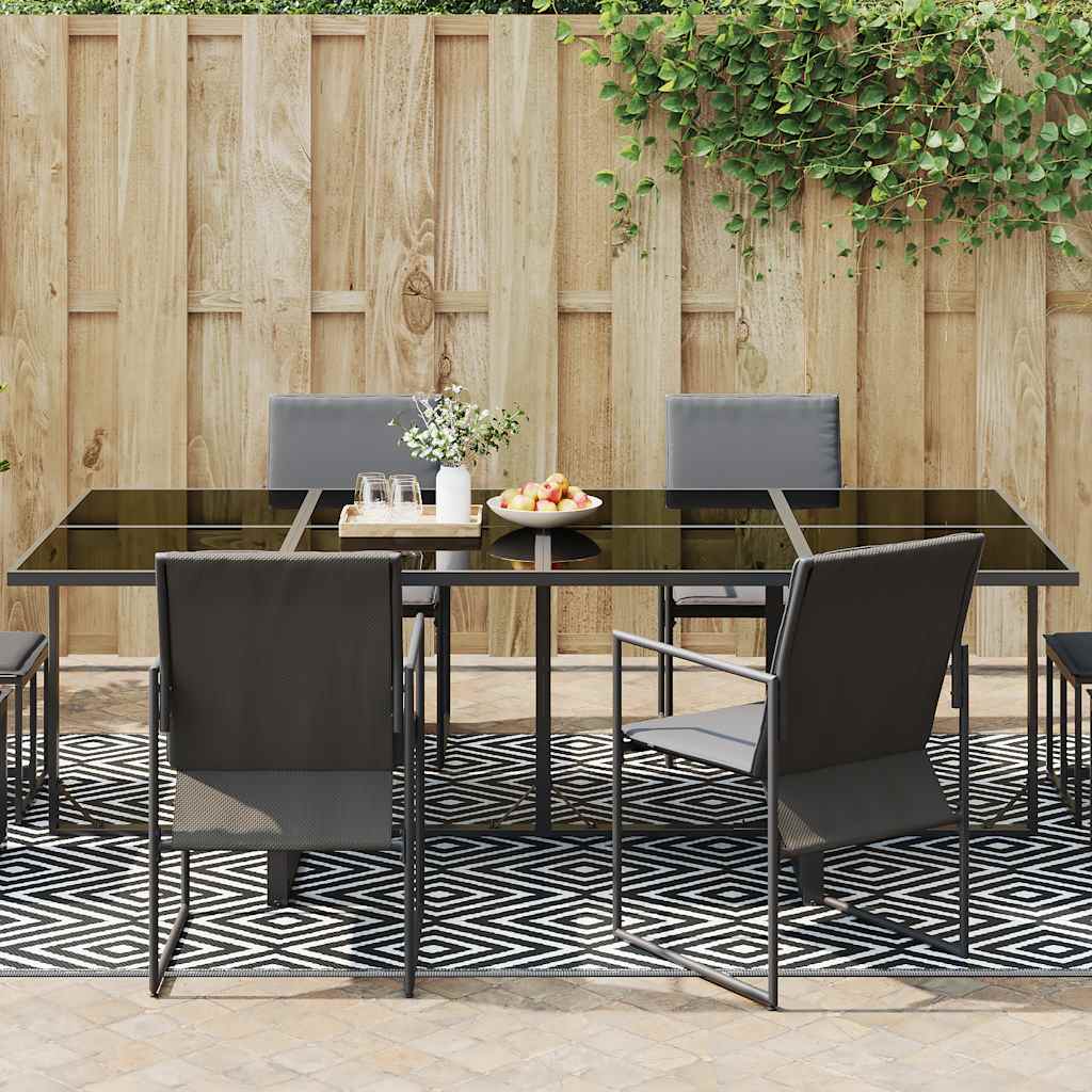 Vidaxl outdoor rug arakil 190x290 cm pp white and black