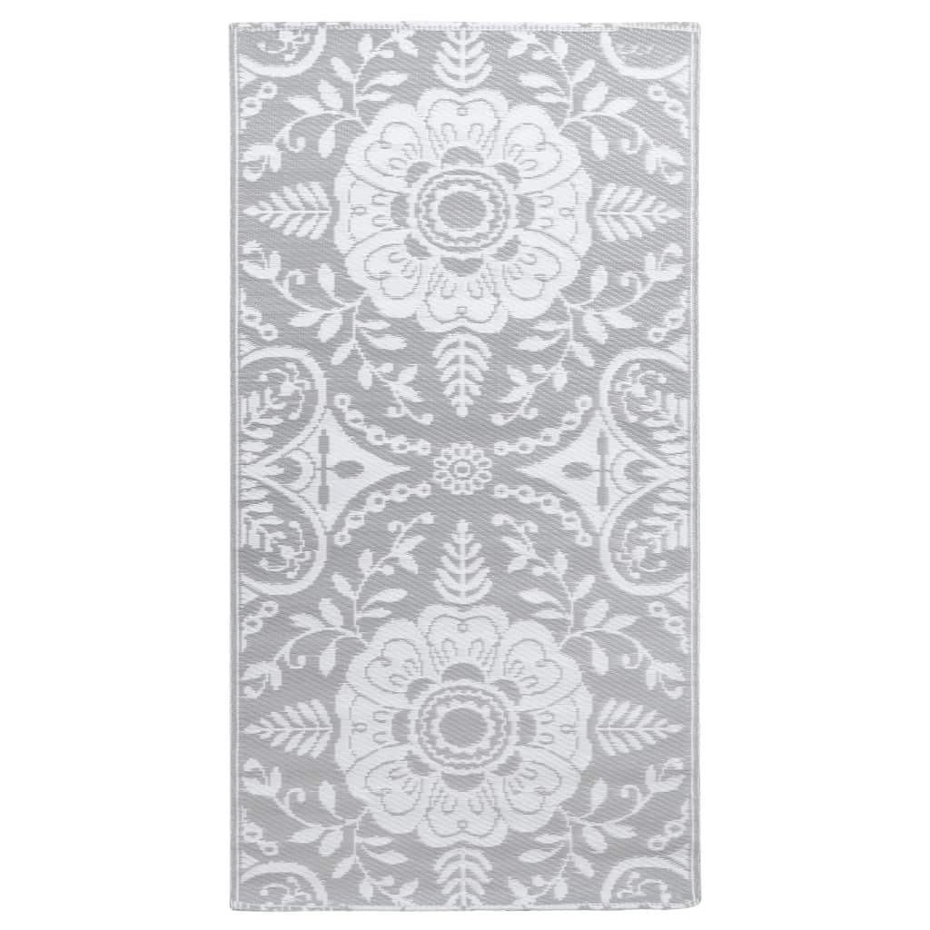 Vidaxl outdoor rug arakil 80x150 cm pp light gray