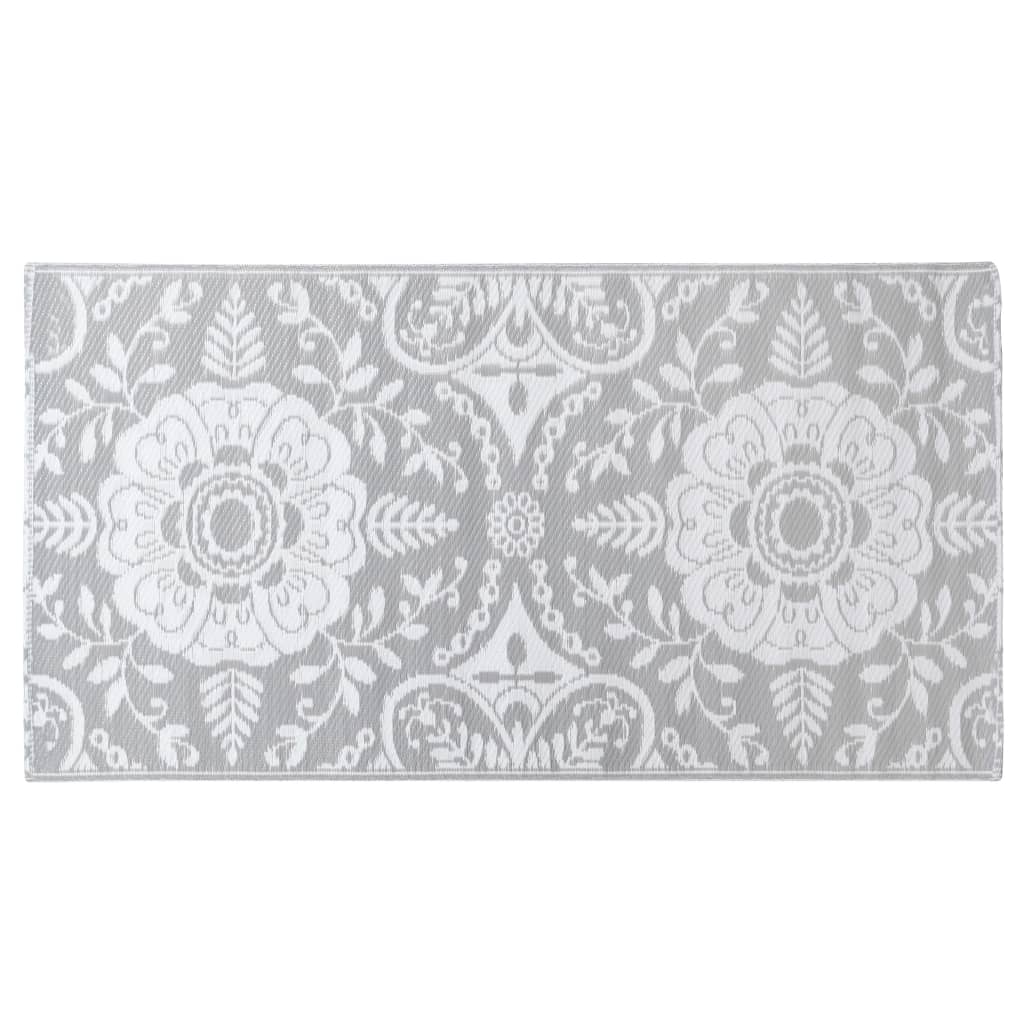 Vidaxl outdoor rug arakil 80x150 cm pp light gray
