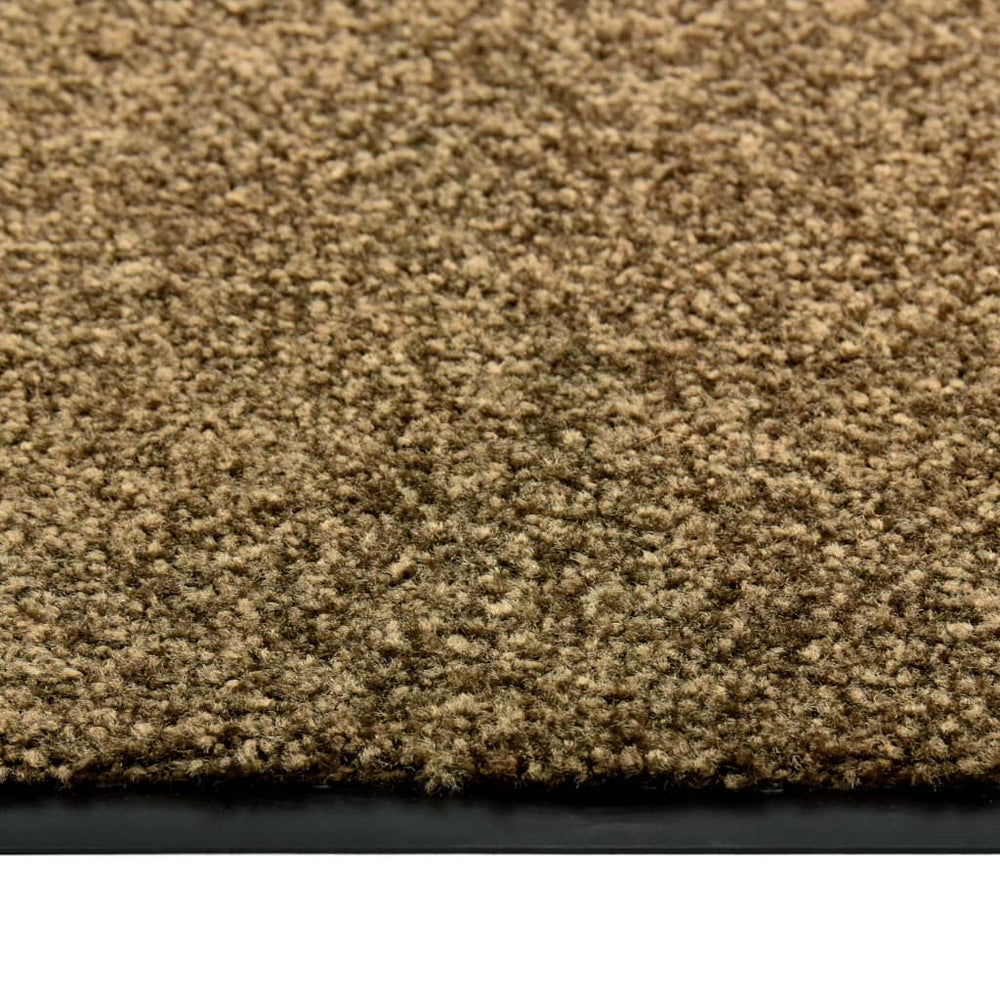 Vidaxl doormat washable 40x60 cm brown