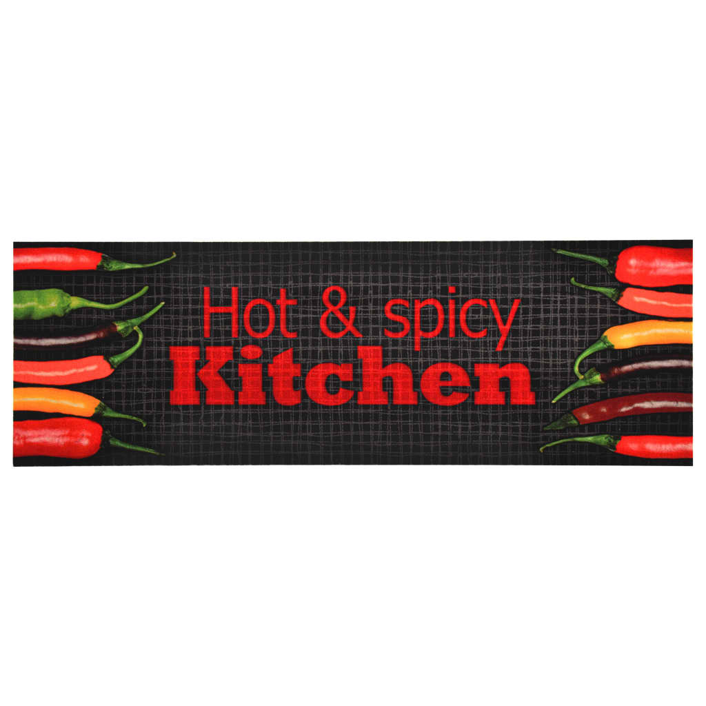 Vidaxl kitchen mat washable hot spicy 60x180 cm