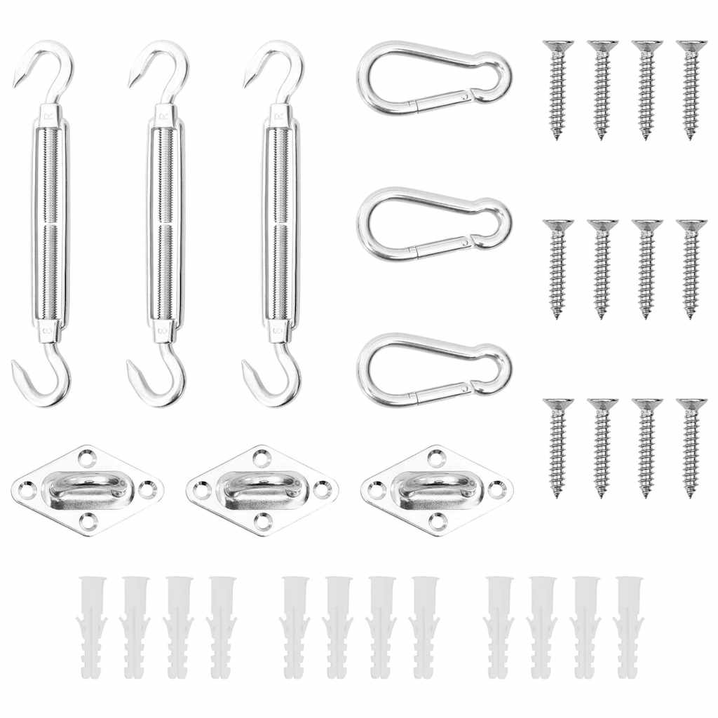 Vidaxl 9-teiliges Markisenzubehör Set Edelstahl