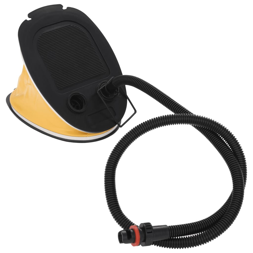 Vidaxl Fußpumpe 26x18 cm pp und pe grau und gelb