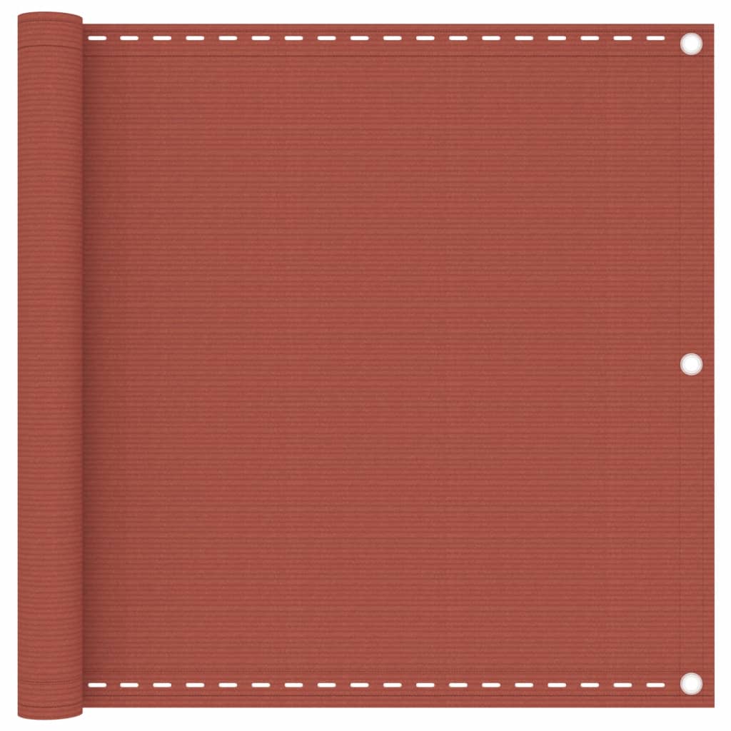 Vidaxl Balcony Screen 90x300 cm HDPE Terracotta -Colored