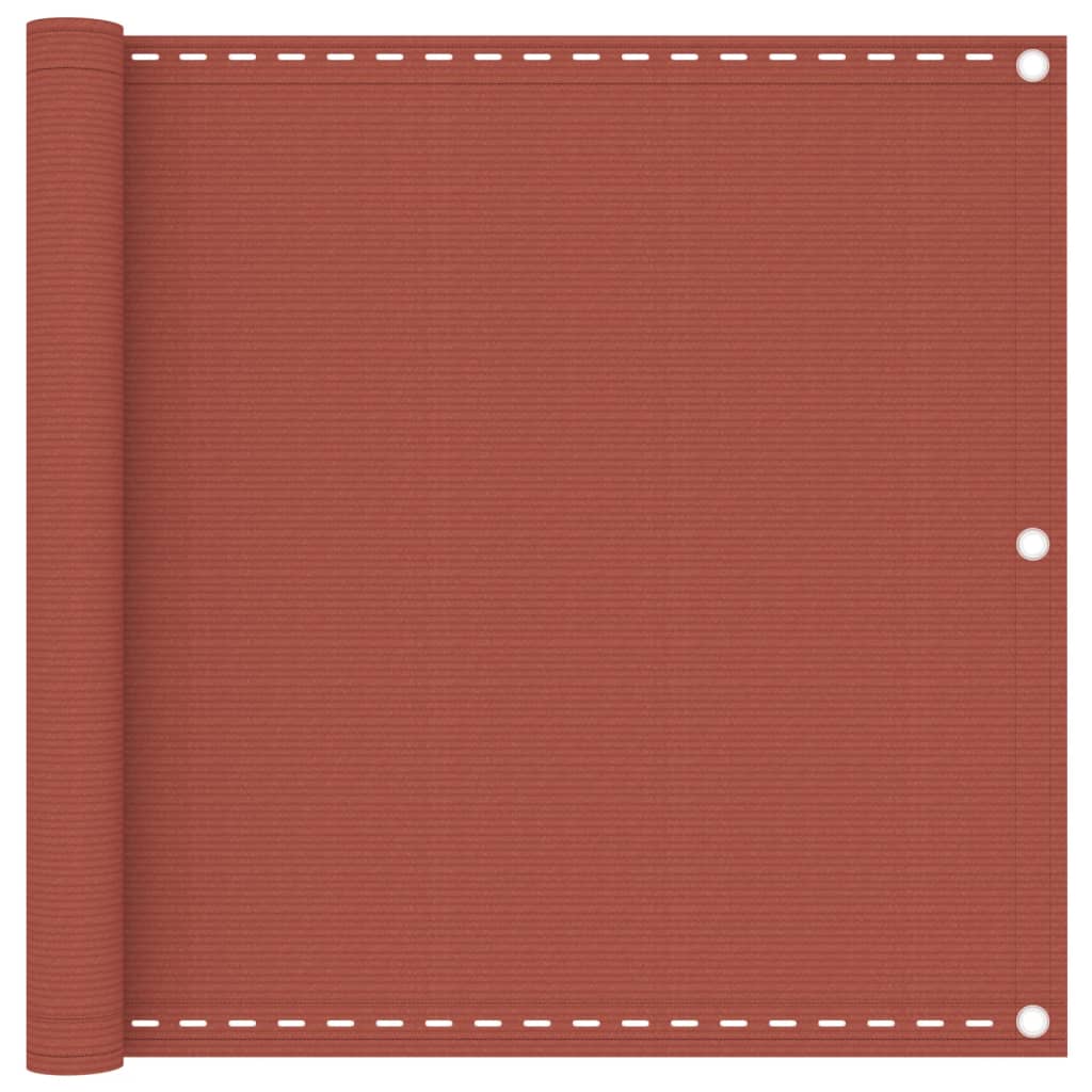 Vidaxx balcony screen 90x400 cm HDPE terracotta colored