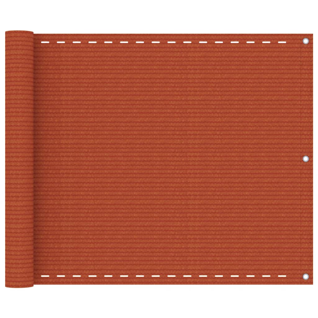 Vidaxl Balkon Bildschirm 75x400 cm HDPE Oranje