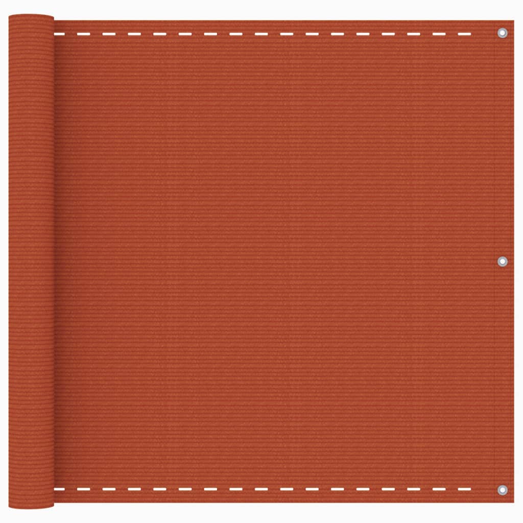 Vidaxl Balkon Bildschirm 90x500 cm HDPE Oranje