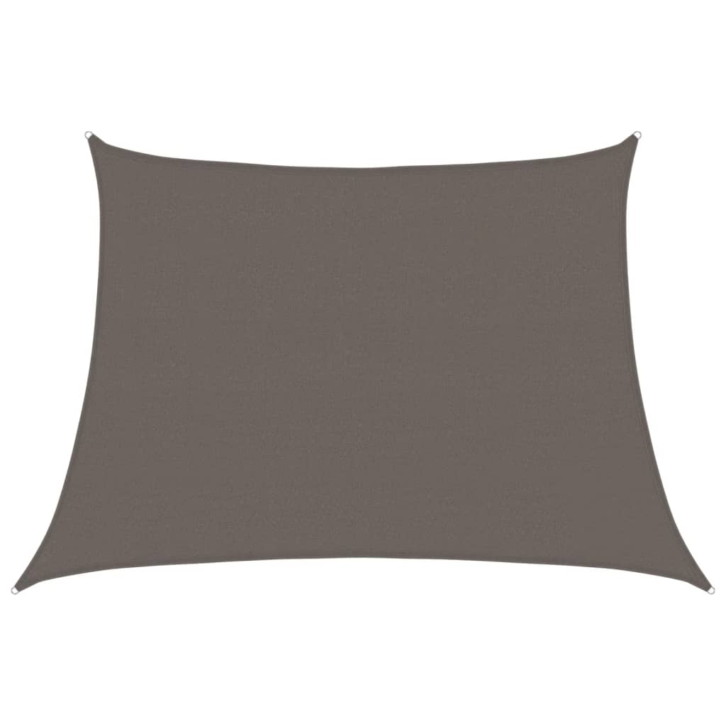 Vidaxl Zonnezeil 160 g m² 4 5x3 M HDPE -Anthrazit -gelöscht