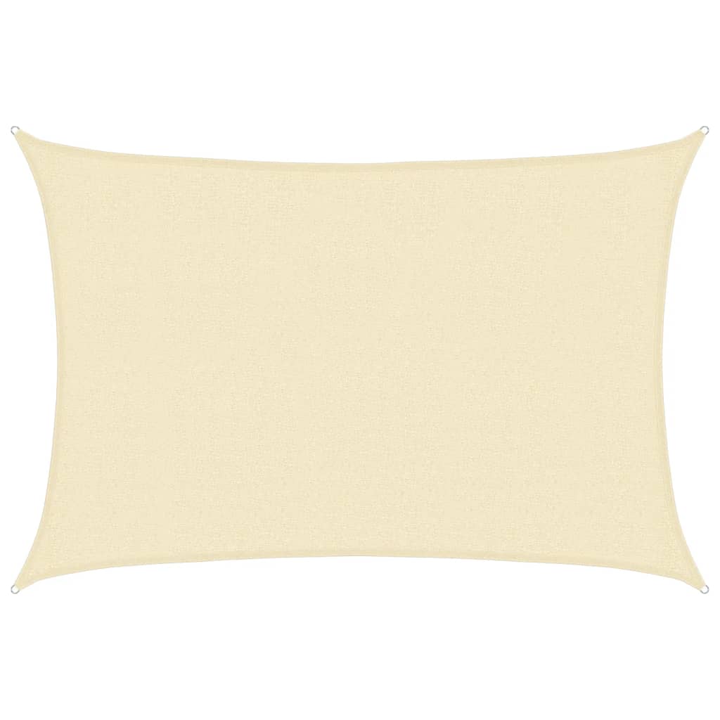 Vidaxl Zonnezeil 160 g m² 2,5 x 4 M HDPE -Creme -Colored