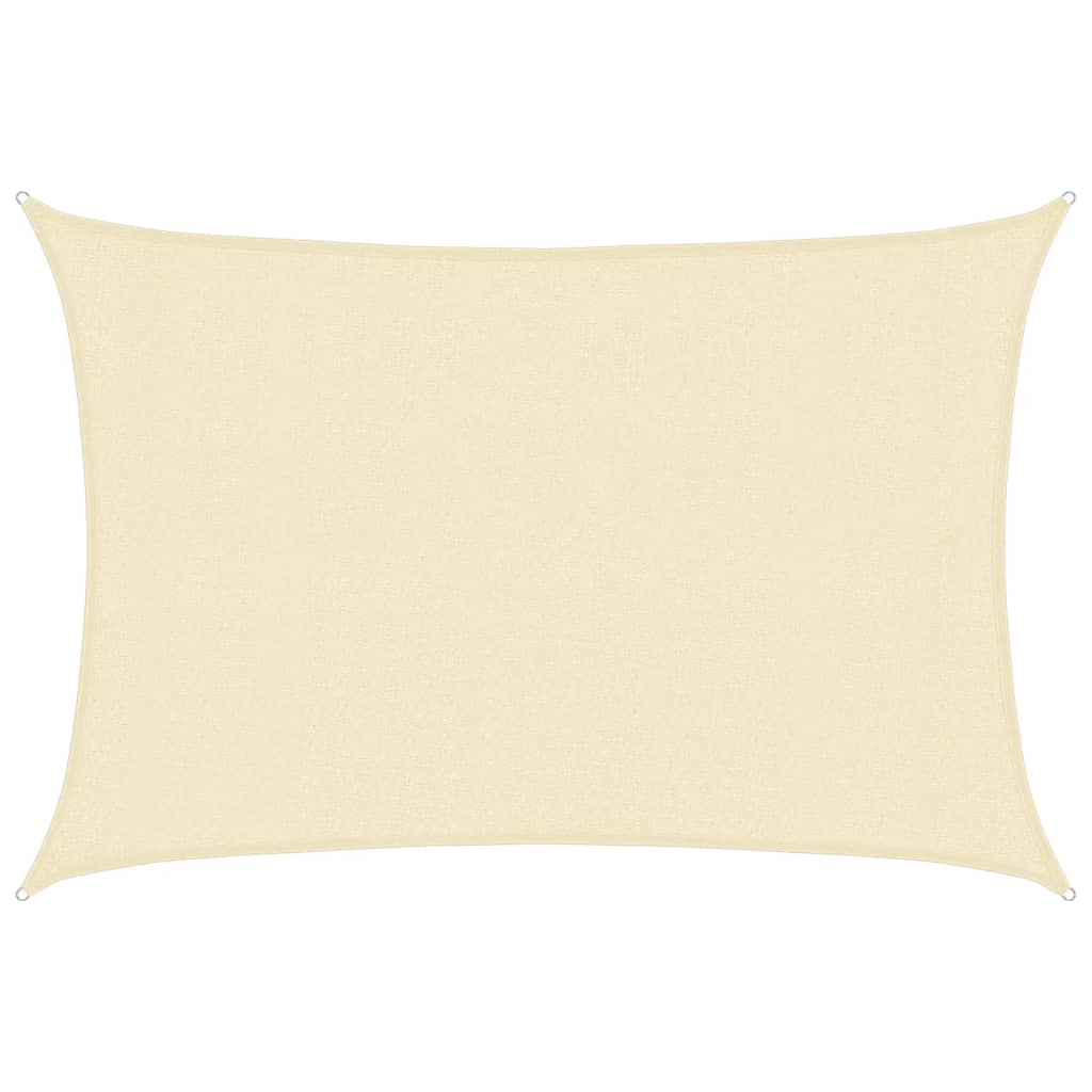 Vidaxl Zonnezeil 160 g m² 3x5 M HDPE -Creme -Colored