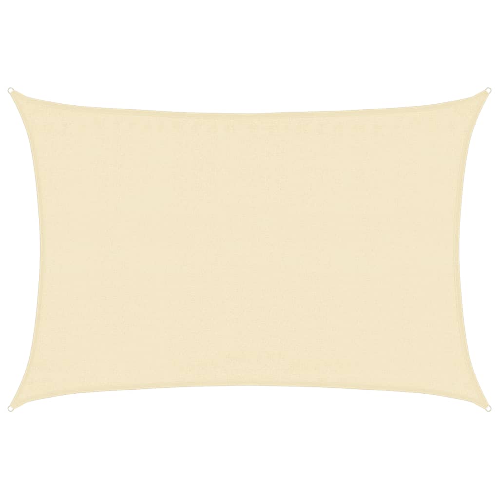 Vidaxl Zonnezeil 160 g m² 3,5 x 4,5 M HDPE -Creme -Colored