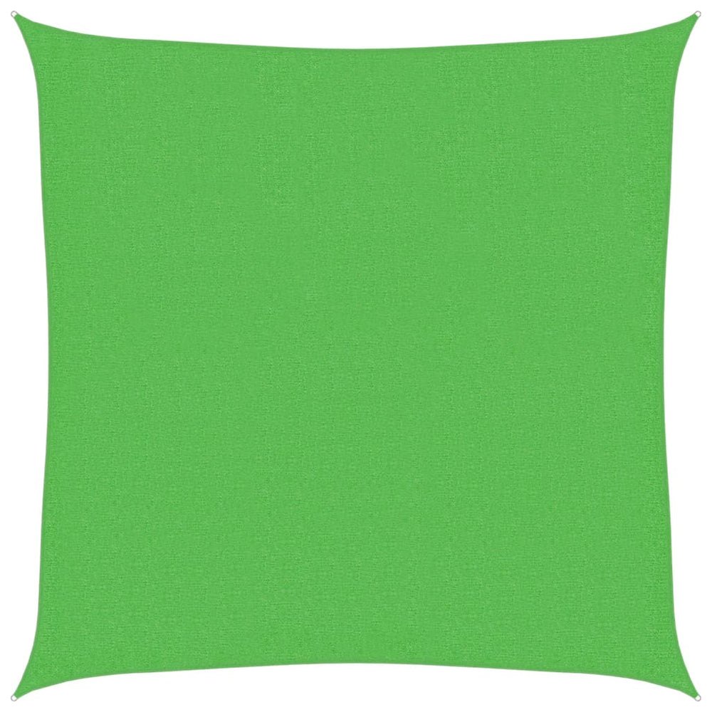 Vidaxl sun sail 160 g m² 3x3 m hdpe light green