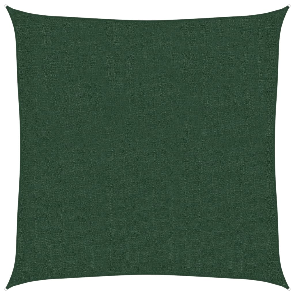 Vidaxl Zonnezeil 160 g m² 2,5 x 2,5 M HDPE Donkergroen