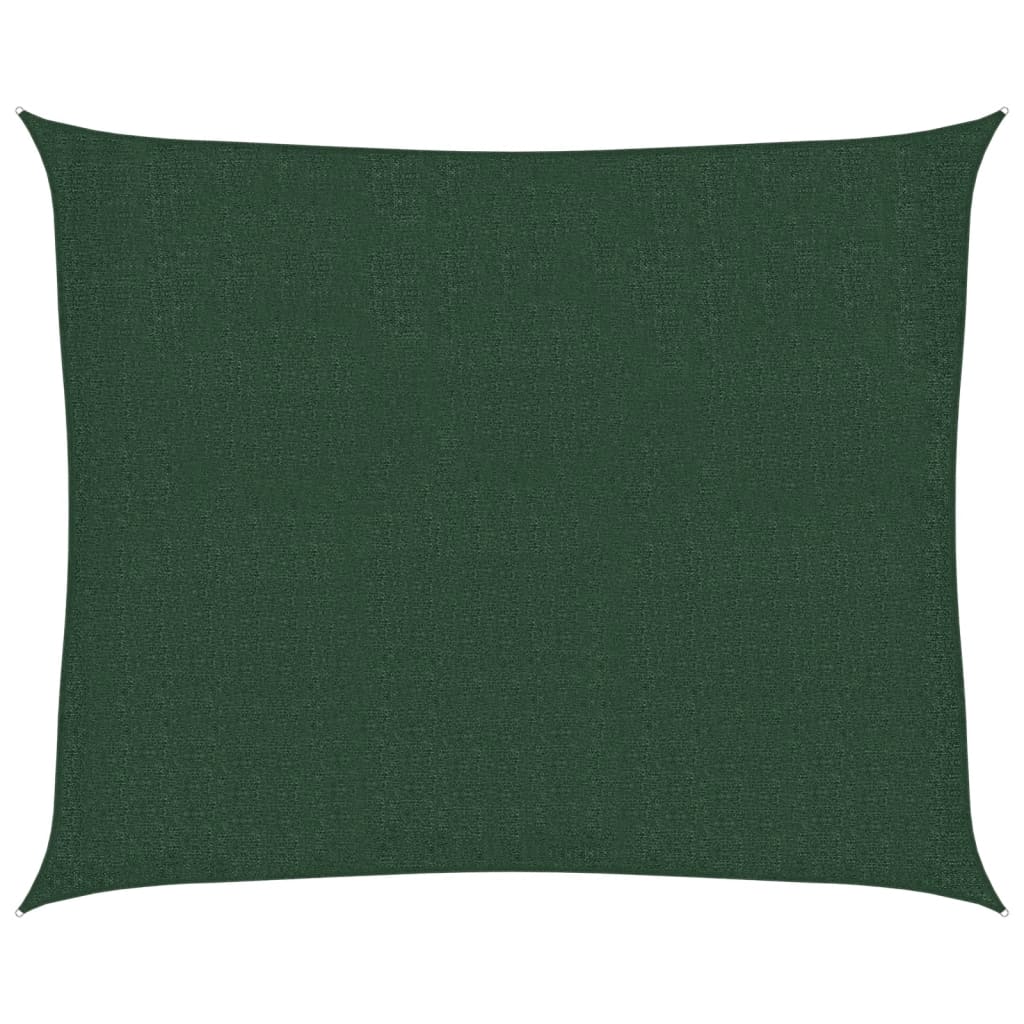 Vidaxl Zonnezeil 160 g m² 2,5 x 3 Hdpe Donkergroen