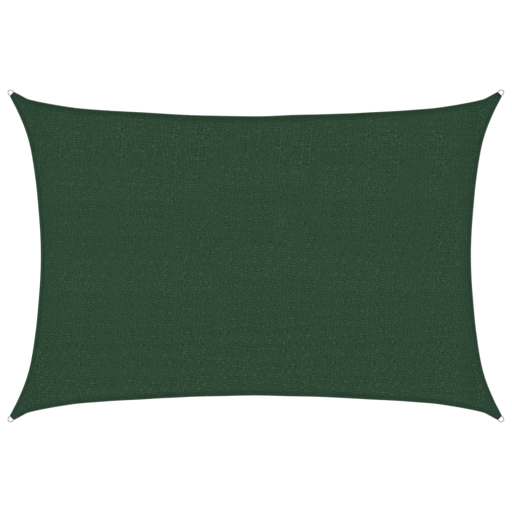 Vidaxl Zonnezeil 160 g m² 2,5 x 3,5 M HDPE Donkergroen
