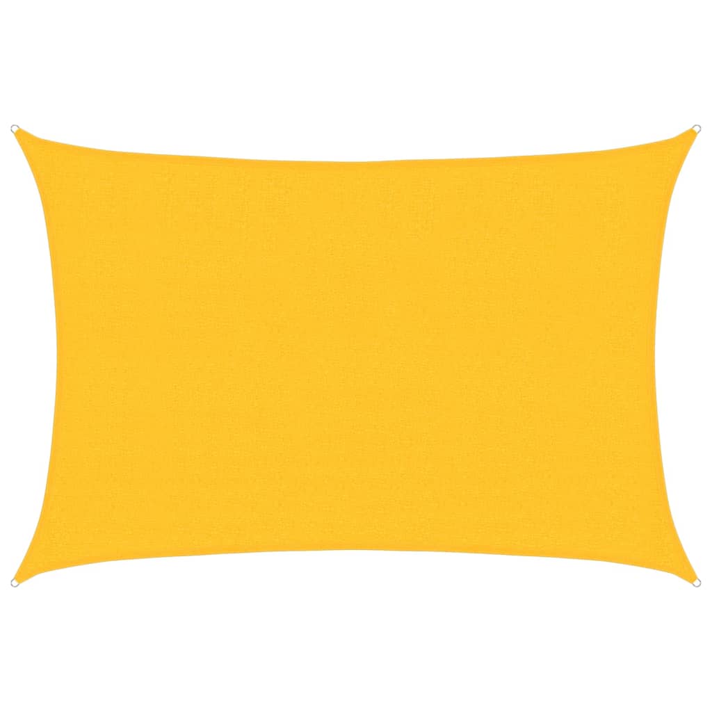 Vidaxl sun sail 160 g m² 2.5x3.5 m HDPE yellow