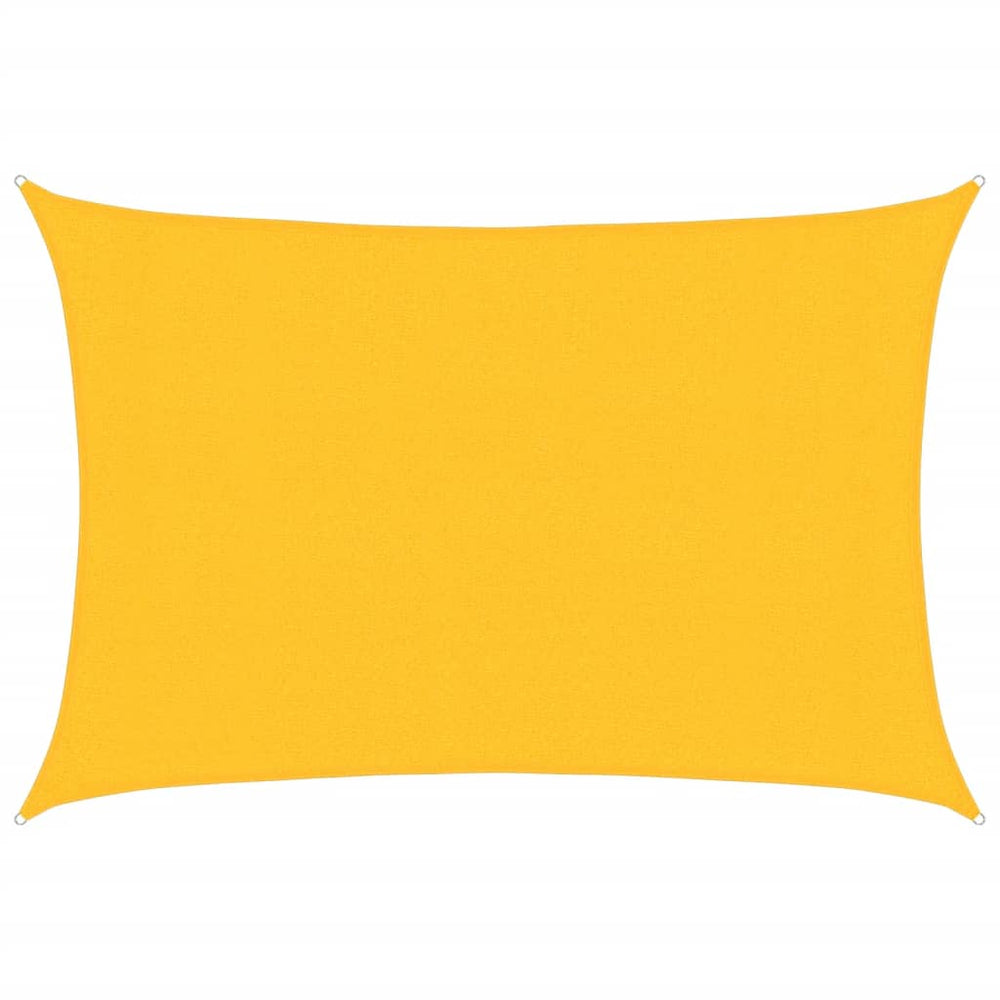 Vidaxl zonnezeil 160 g m² 3x4 m hdpe geel