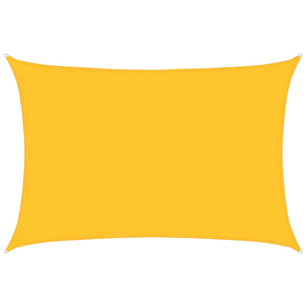 Vidaxl zonnezeil 160 g m² 3x5 m hdpe geel