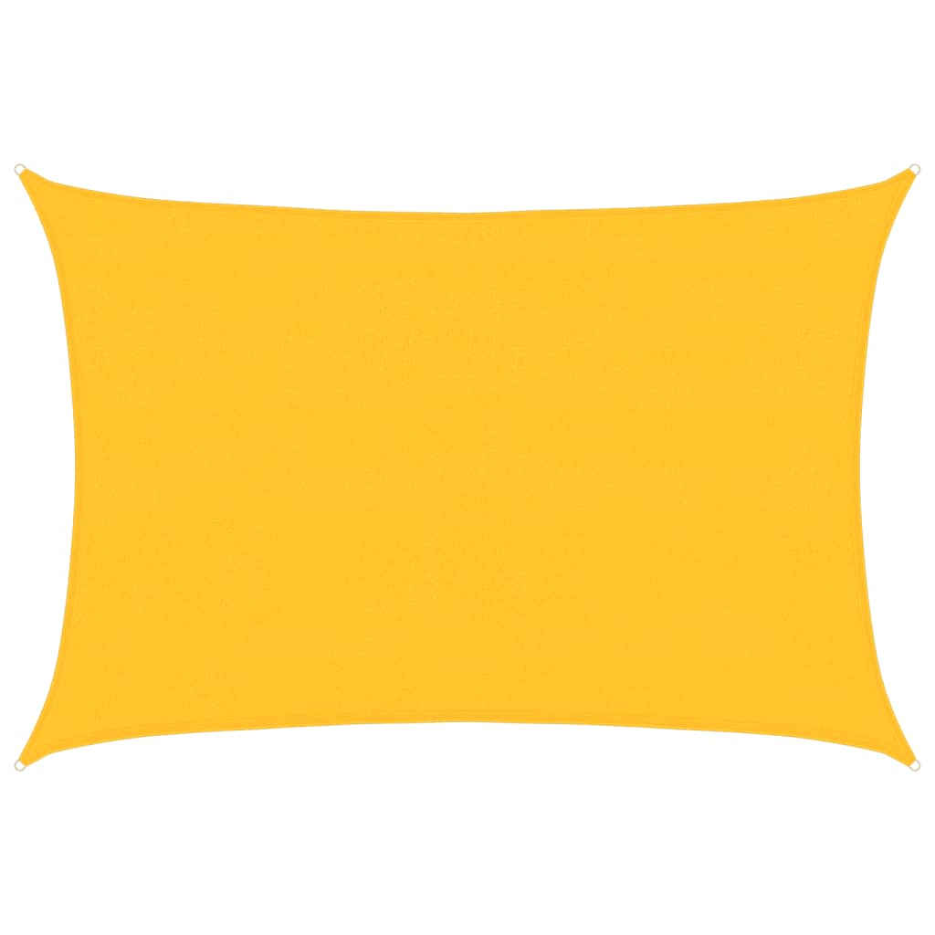 Vidaxl Zonnezeil 160 g m² rechteckig 4x5 M HDPE Gelb